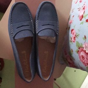 NEW Pretty Ballerinas of Spain, Jeans Blue Moccasins Microtina, 37 (US 6,5)